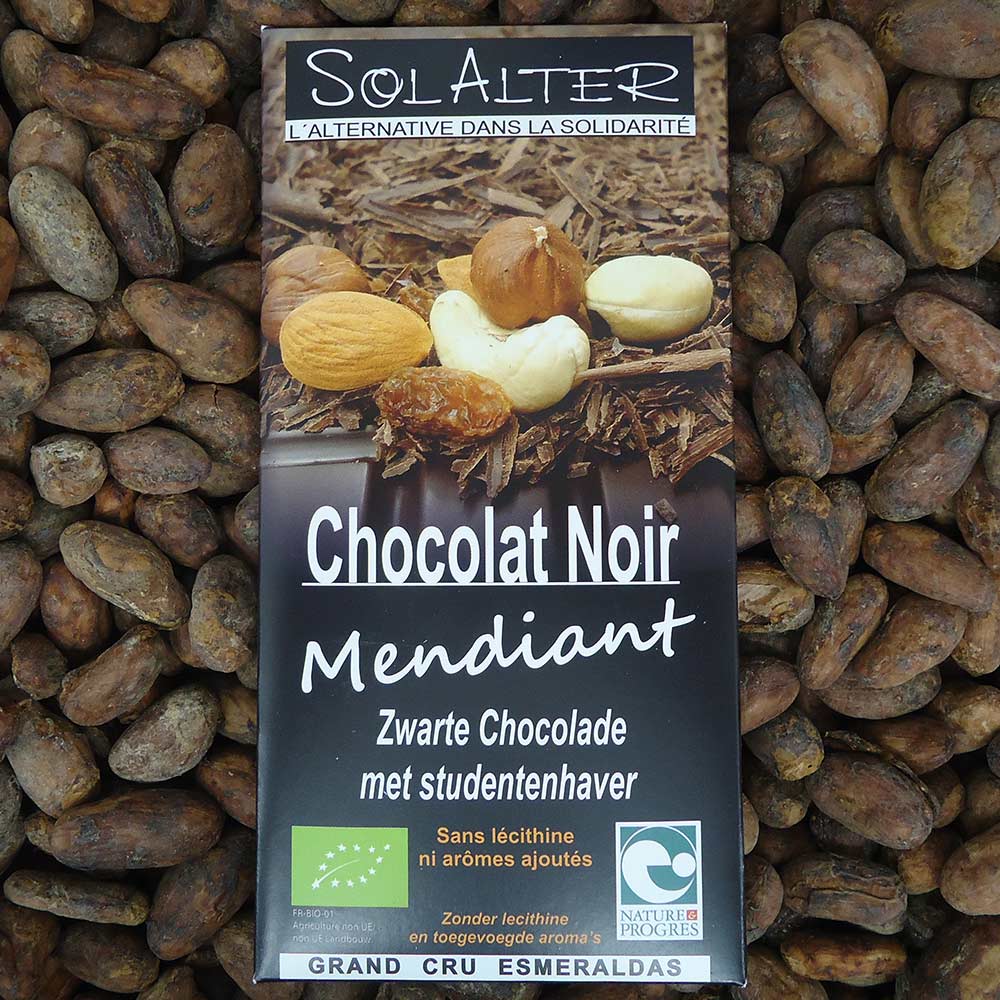 Chocolat noir mendiant en