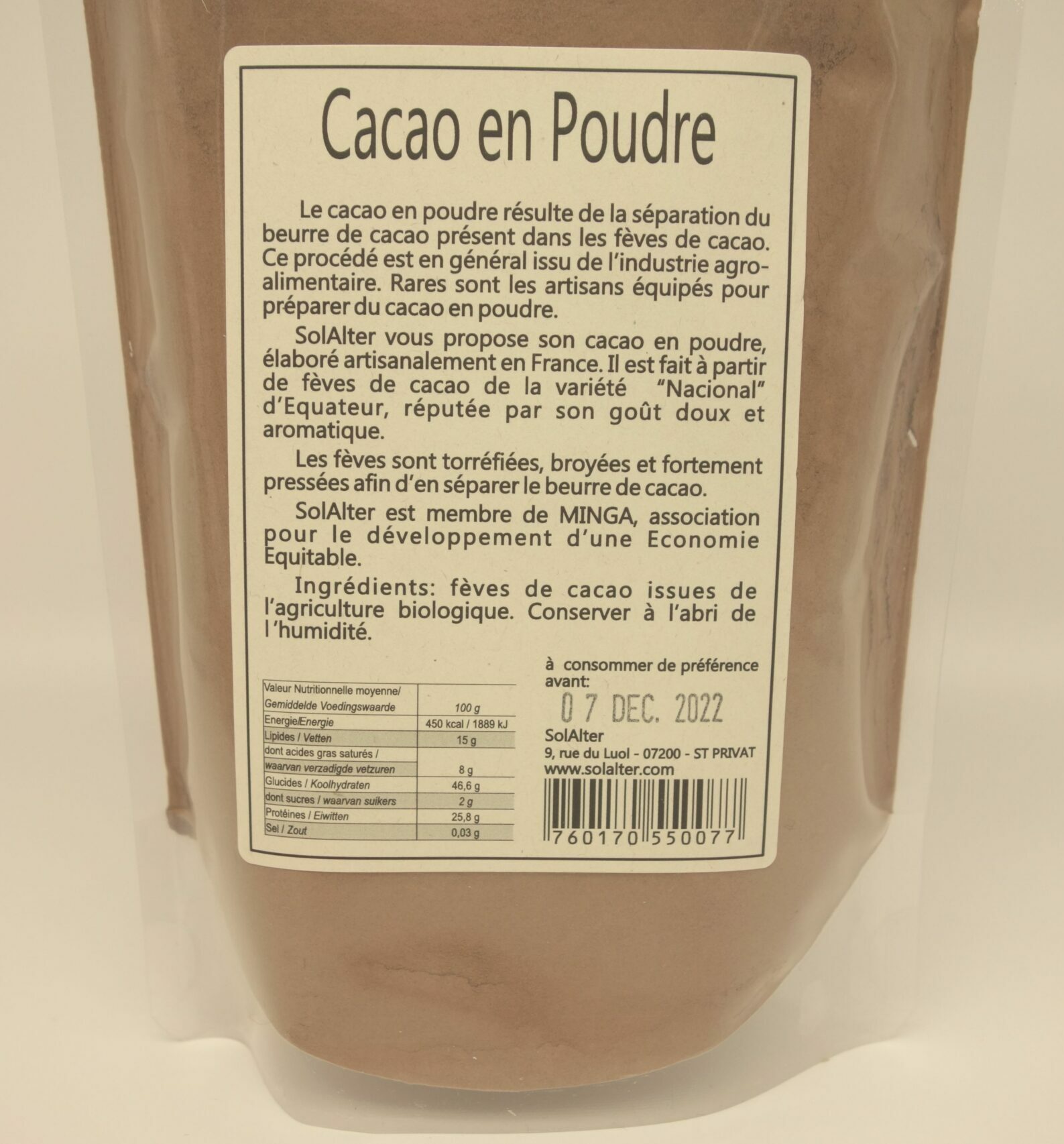 Cacao en poudre