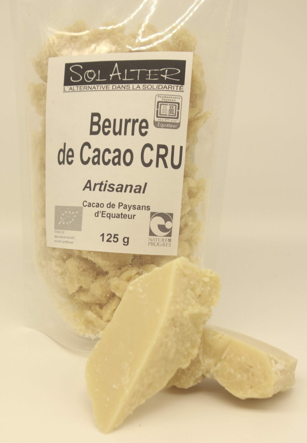 Beurre de cacao cru artisanal - Solalter