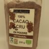 Cacao cru en poudre artisanal