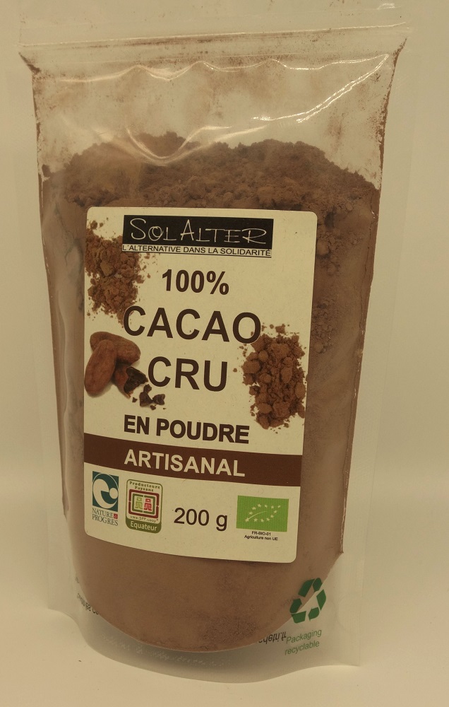 Cacao cru en poudre artisanal - Solalter