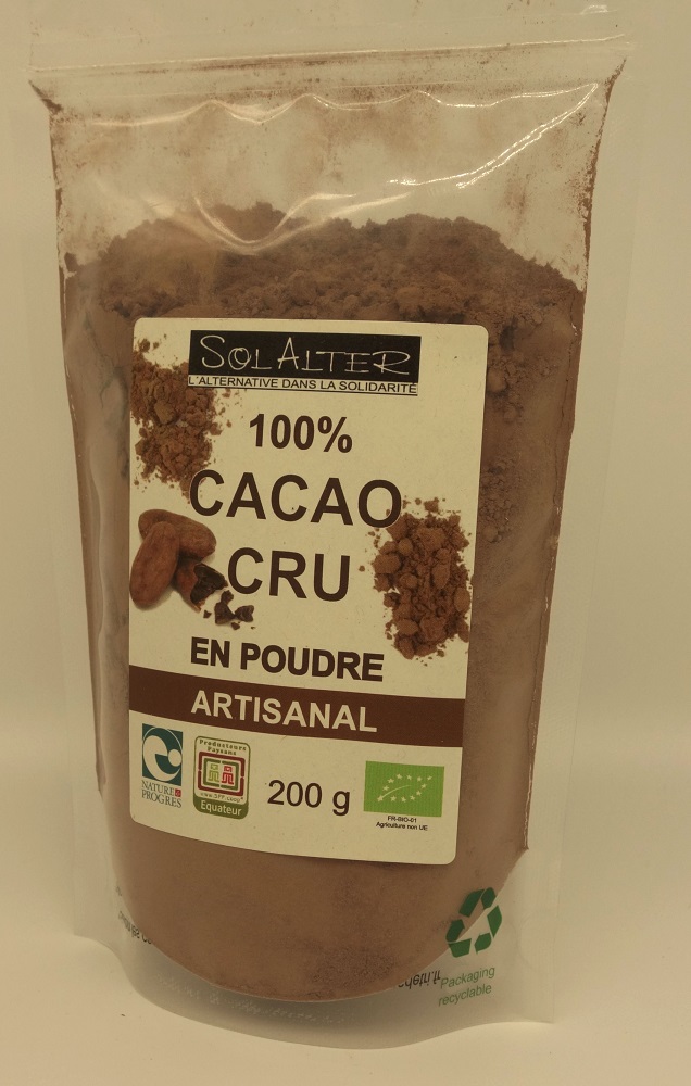 Cacao cru en poudre 100% Naturel Origine Madagascar